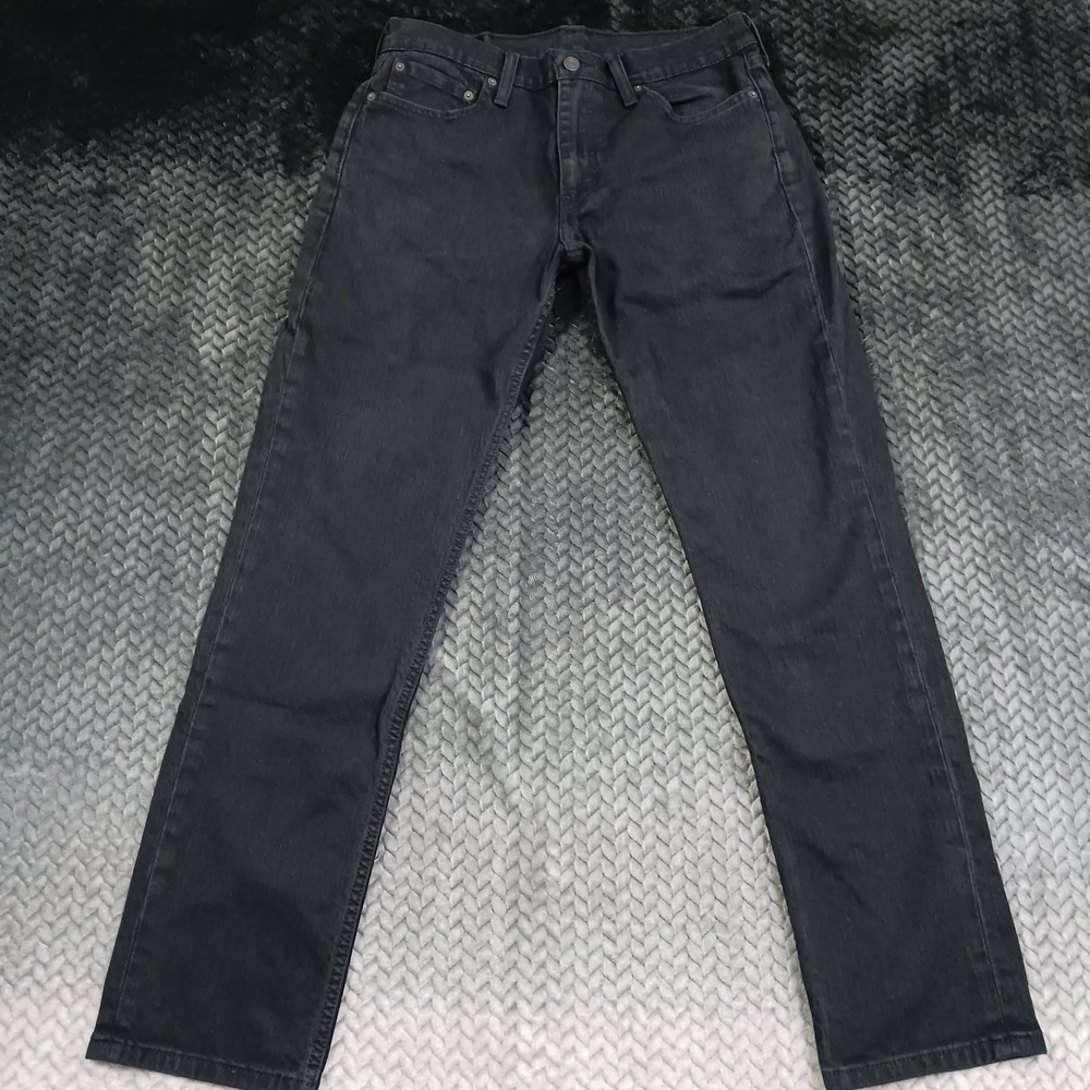 Levi's 511 Jeans Men's 33x32 Black Cotton Denim Straight Slim Workwear Stretch